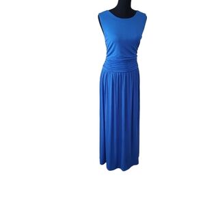 Soft Surroundings Midi Knit Sleeveless Sheath Dress Size 1X Blue New